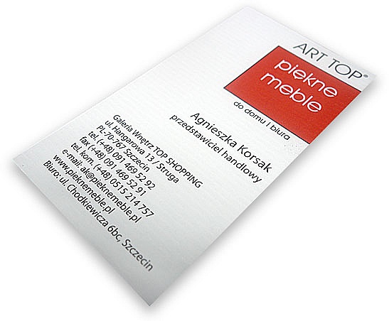 Business Cards Price List Designer Printing House Szczecin